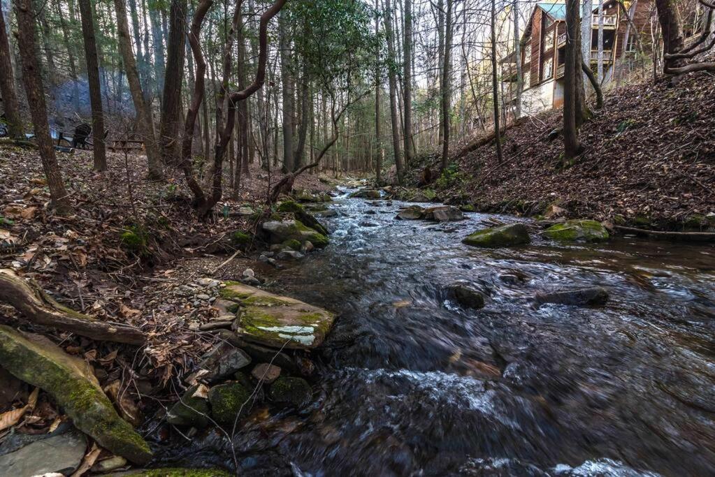 Private Creekside Cabin+Hot Tub,Pool Table, & Pets Ellijay Zewnętrze zdjęcie