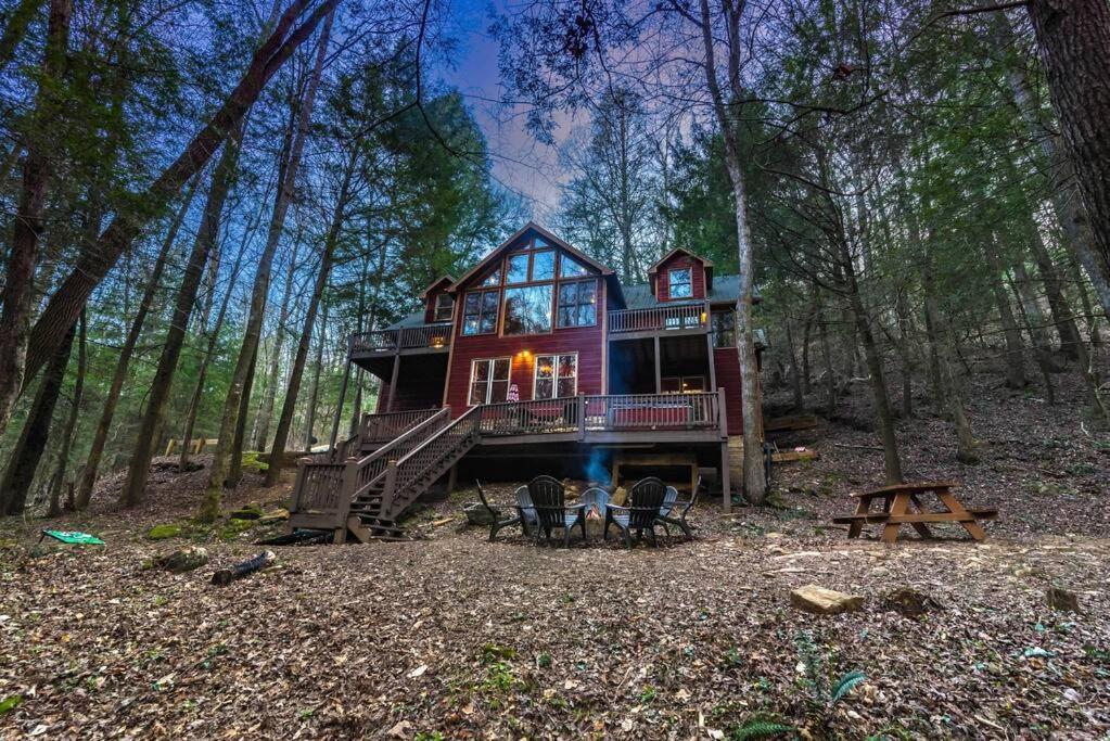 Private Creekside Cabin+Hot Tub,Pool Table, & Pets Ellijay Zewnętrze zdjęcie
